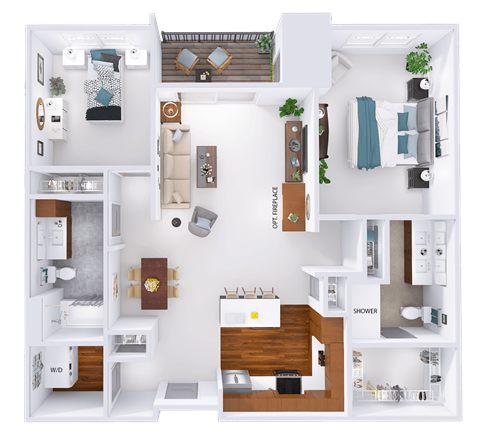 a floor plan of a house with a bedroom and a bathroom